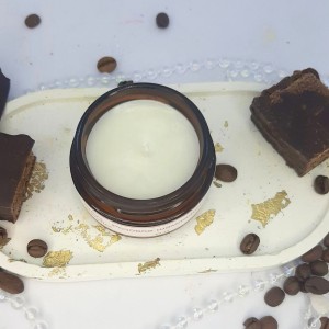 Ароматическая свеча 1+1 с запахом Brownie (Брауни), 50 мл в банке